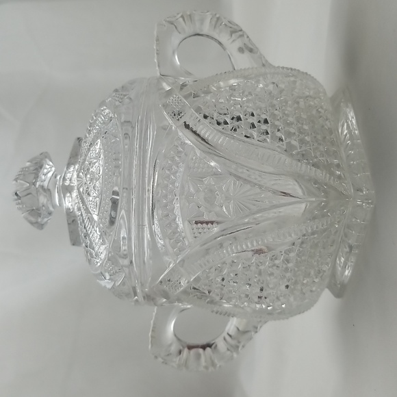 EAPG US Glass Massachusetts Covered Sugar - Picture 11 of 16